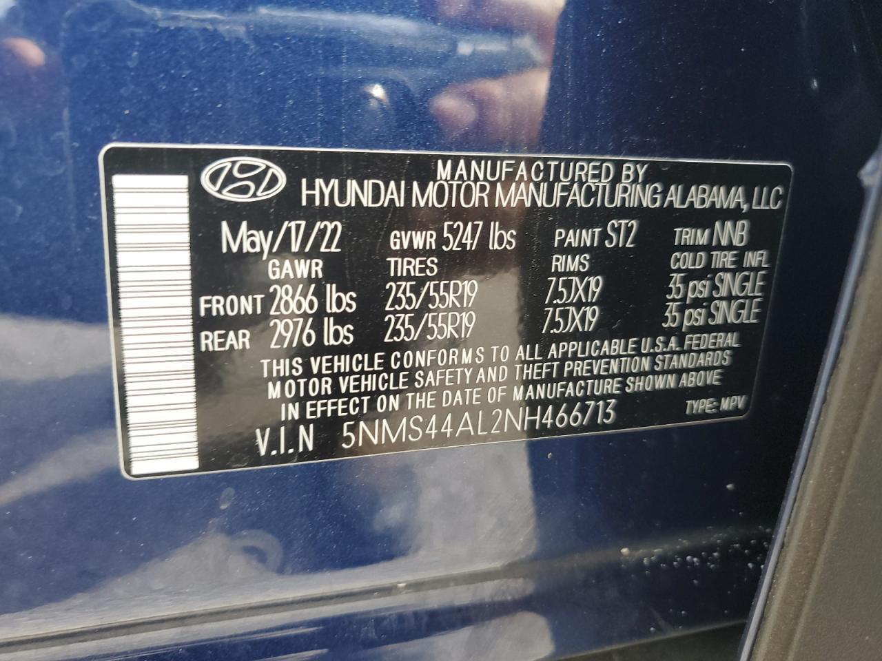 2022 Hyundai Santa fe Limited