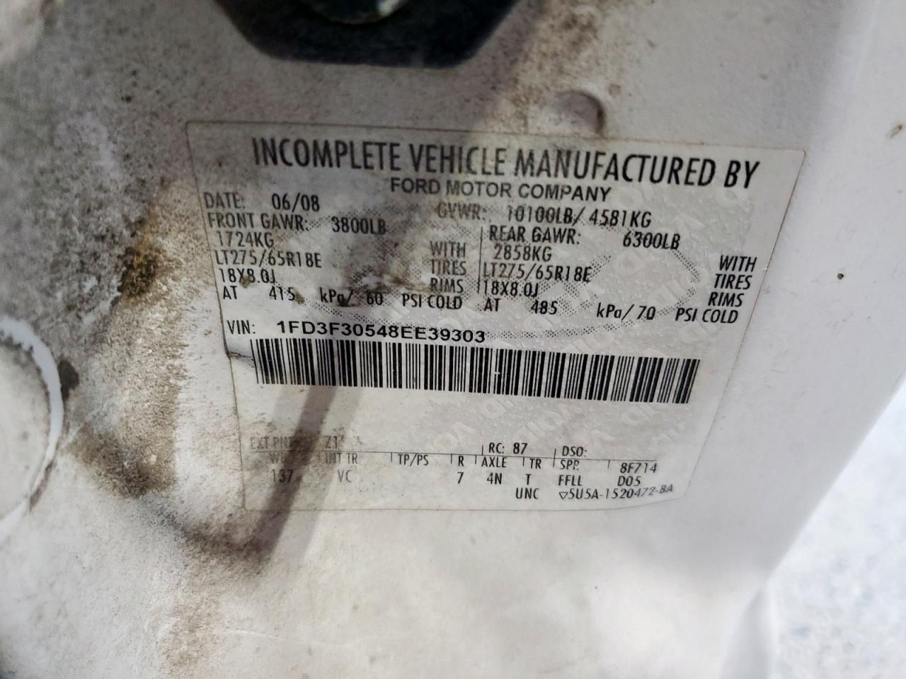 2008 Ford F350 Super Duty Utility / Service Truck