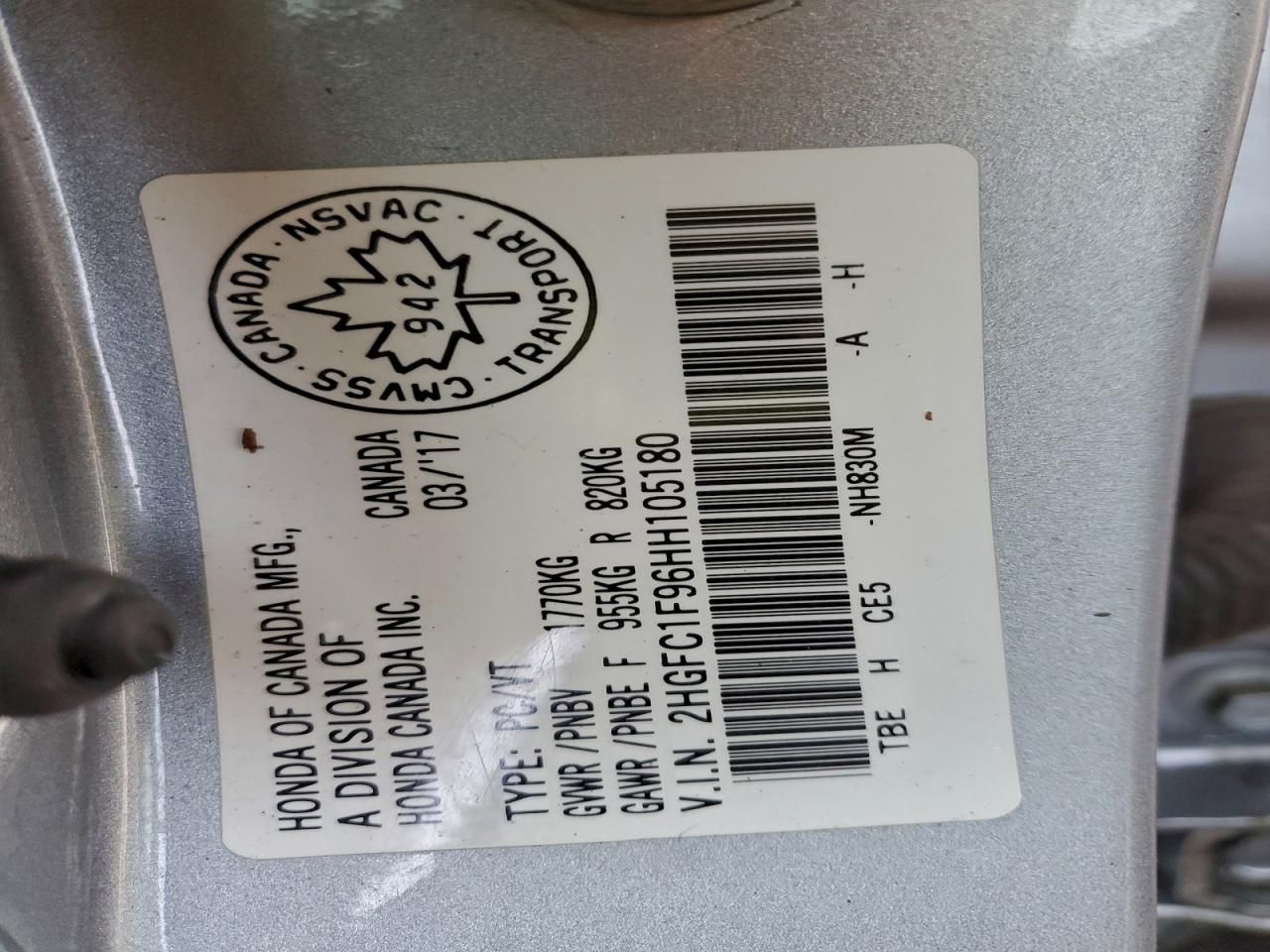 2017 Honda Civic Touring