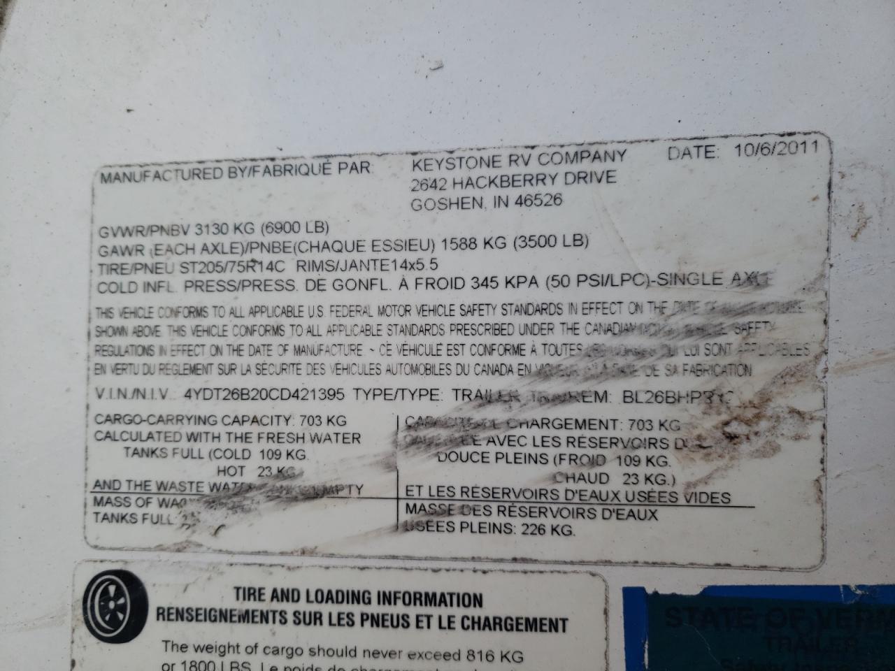 2012 Keystone Premier Camper