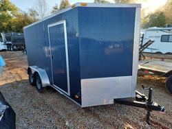 Salvage trucks for sale at Tanner, AL auction: 2014 P&t Welding & Traile 7X14 Enclosed Trailer