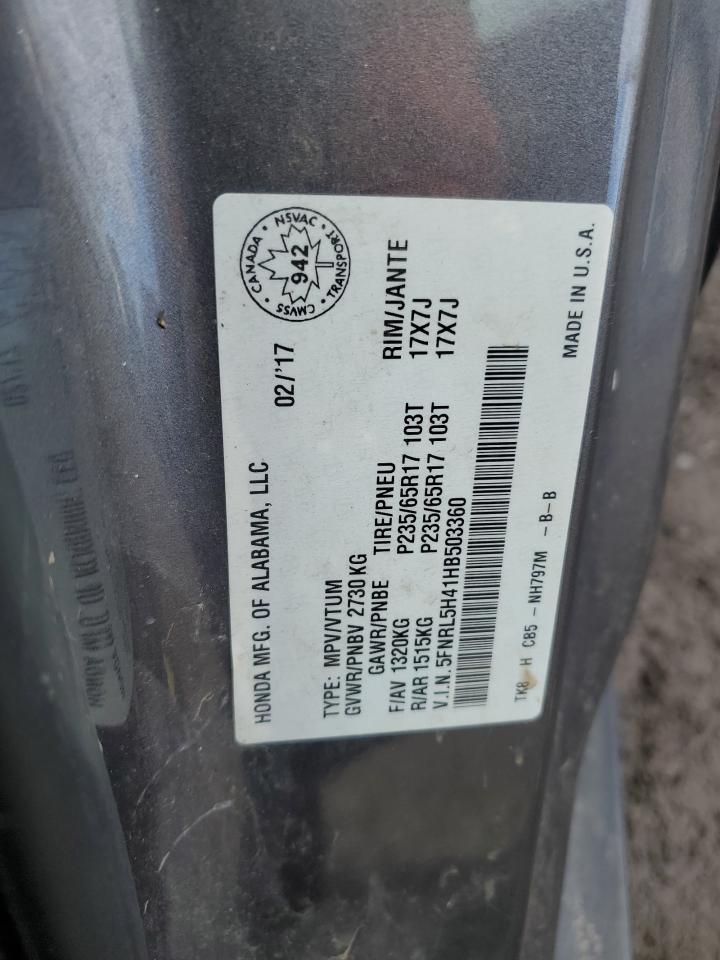 2017 Honda Odyssey ex