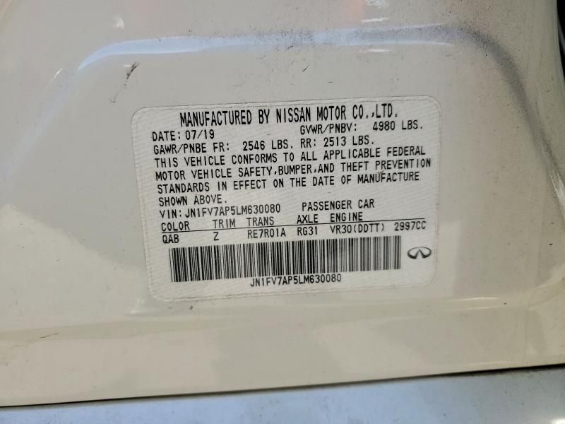 2020 Infiniti Q50 red Sport 400