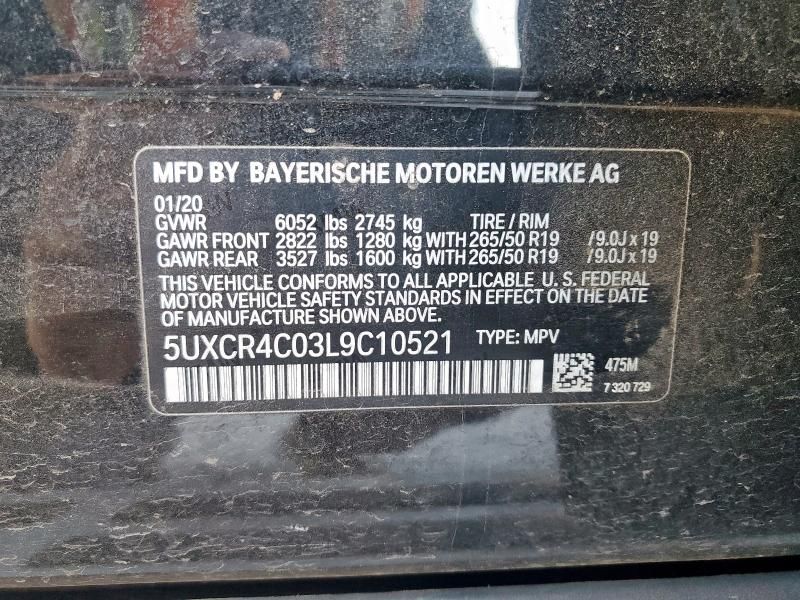 2020 BMW X5 Sdrive 40I