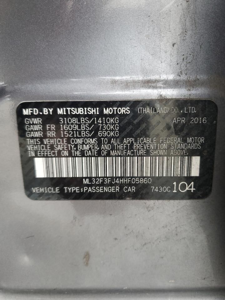 2017 Mitsubishi Mirage G4 es