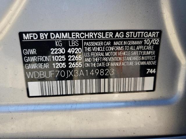 2003 Mercedes-Benz E 500