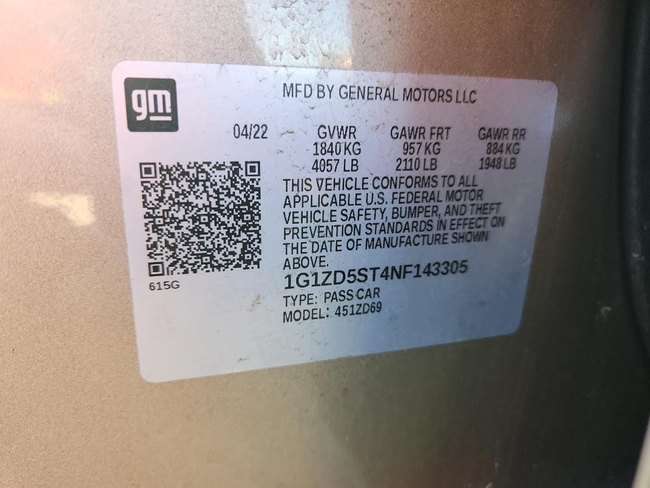 2022 Chevrolet Malibu lt