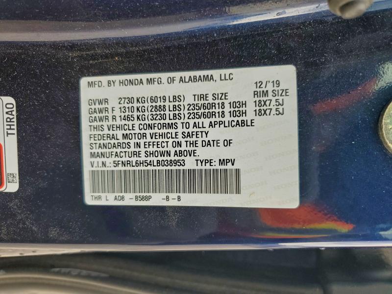 2020 Honda Odyssey ex