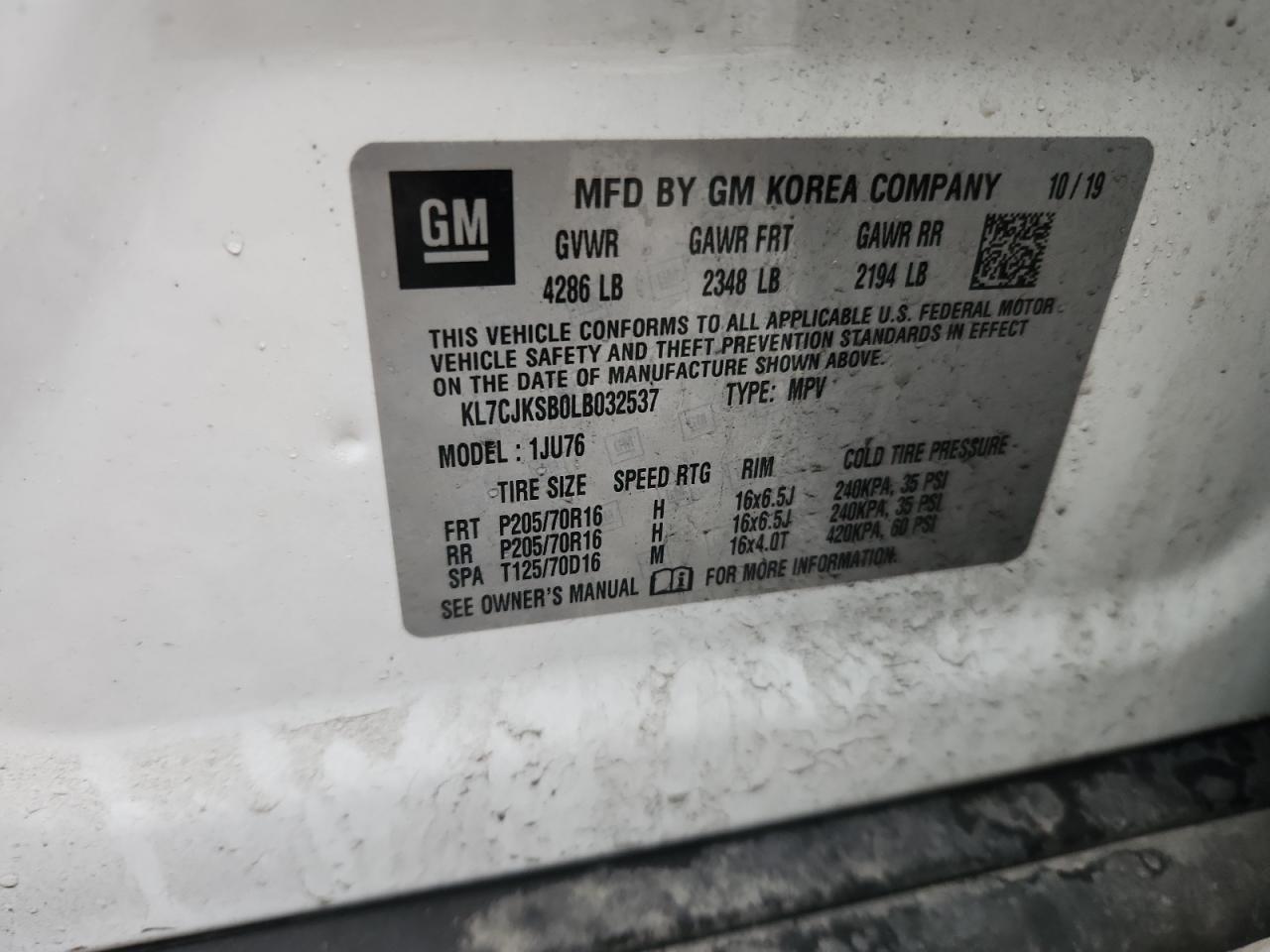 2020 Chevrolet Trax ls