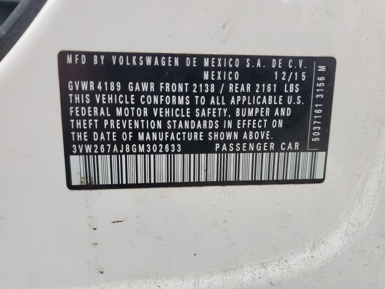 2016 Volkswagen Jetta s