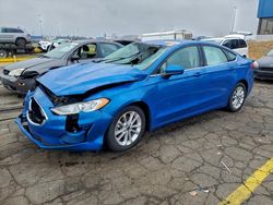 Salvage cars for sale from Copart Woodhaven, MI: 2020 Ford Fusion se