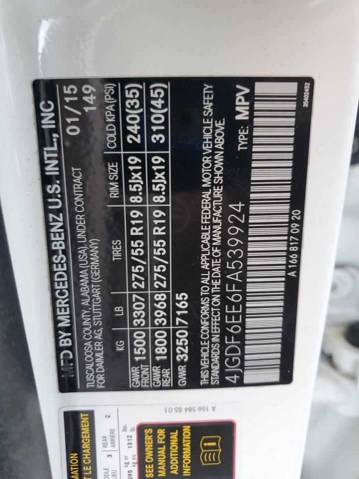 2015 Mercedes-Benz Gl 450 4matic