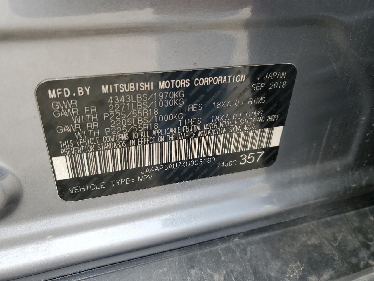 2019 Mitsubishi Outlander Sport es