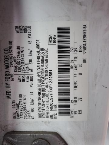 2015 Ford Transit Connect xlt