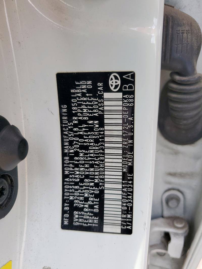 2015 Toyota Corolla l