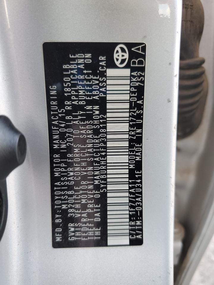 2015 Toyota Corolla l