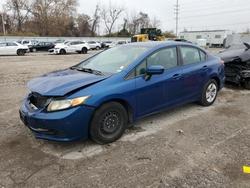 Salvage cars for sale from Copart Bridgeton, MO: 2014 Honda Civic lx
