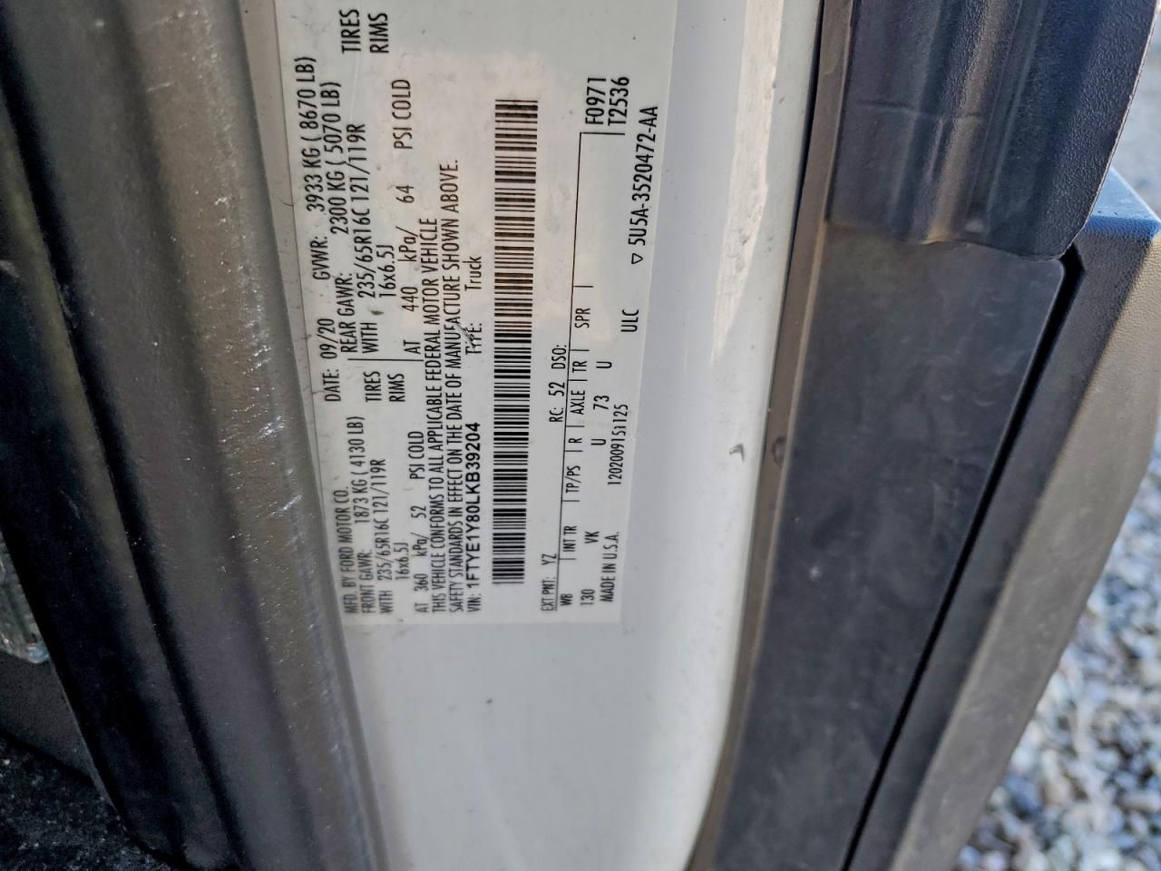 2020 Ford Transit T Delivery Van