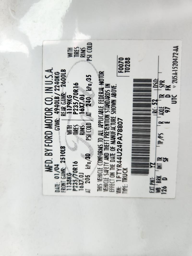 2004 Ford Ranger Super cab