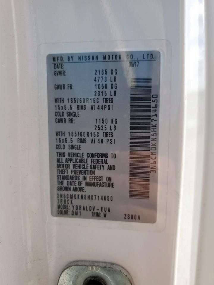 2017 Nissan NV200 Delivery Van