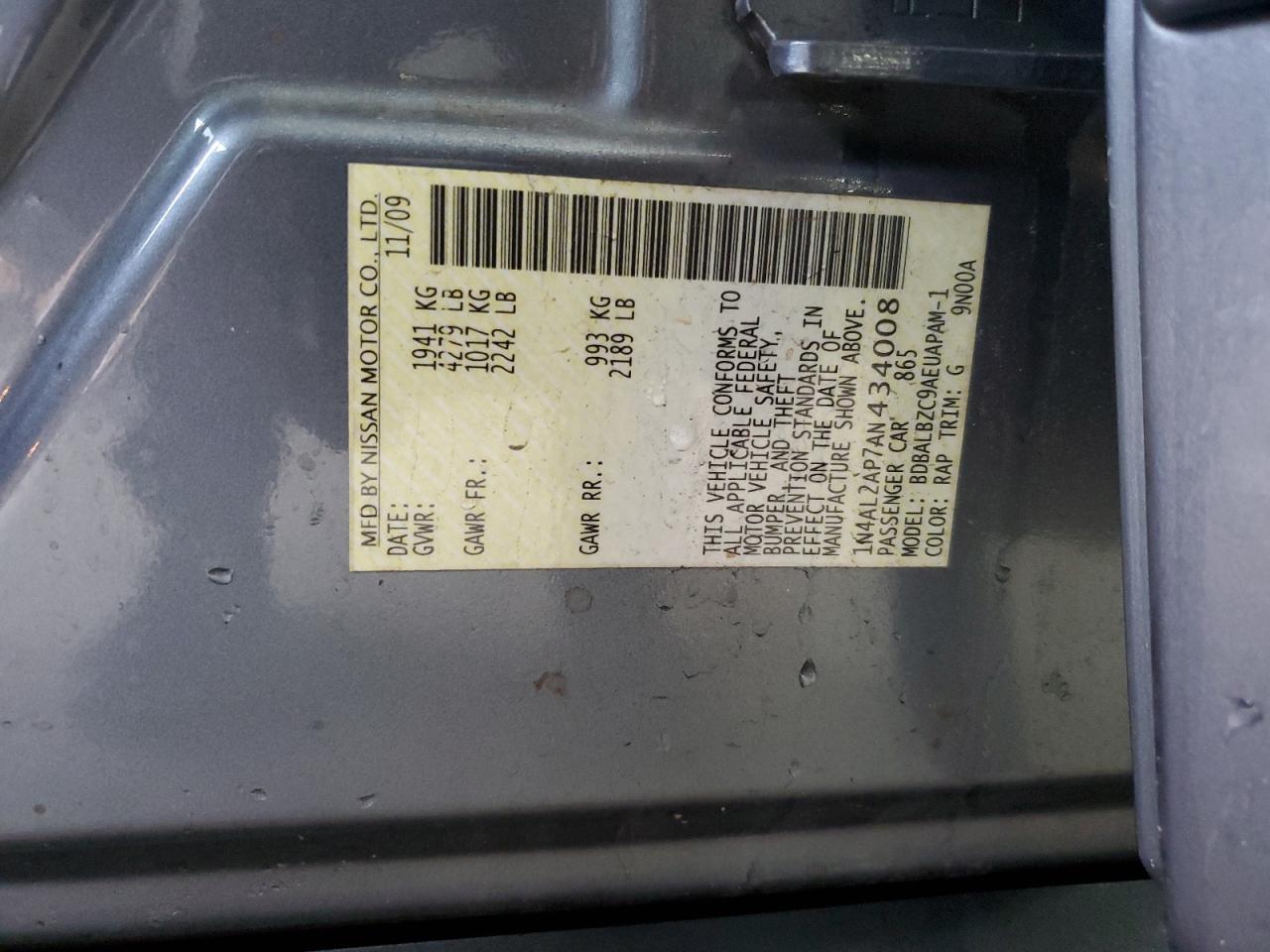 2010 Nissan Altima Base