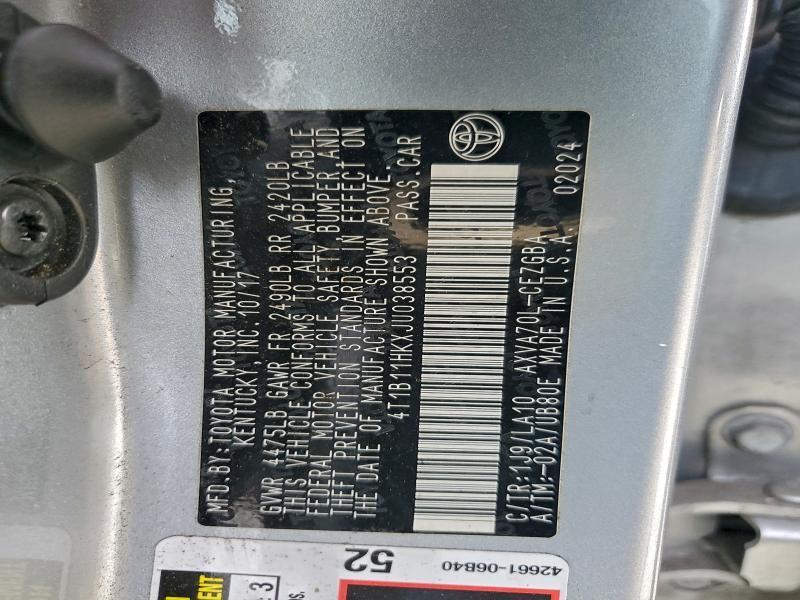 2018 Toyota Camry l