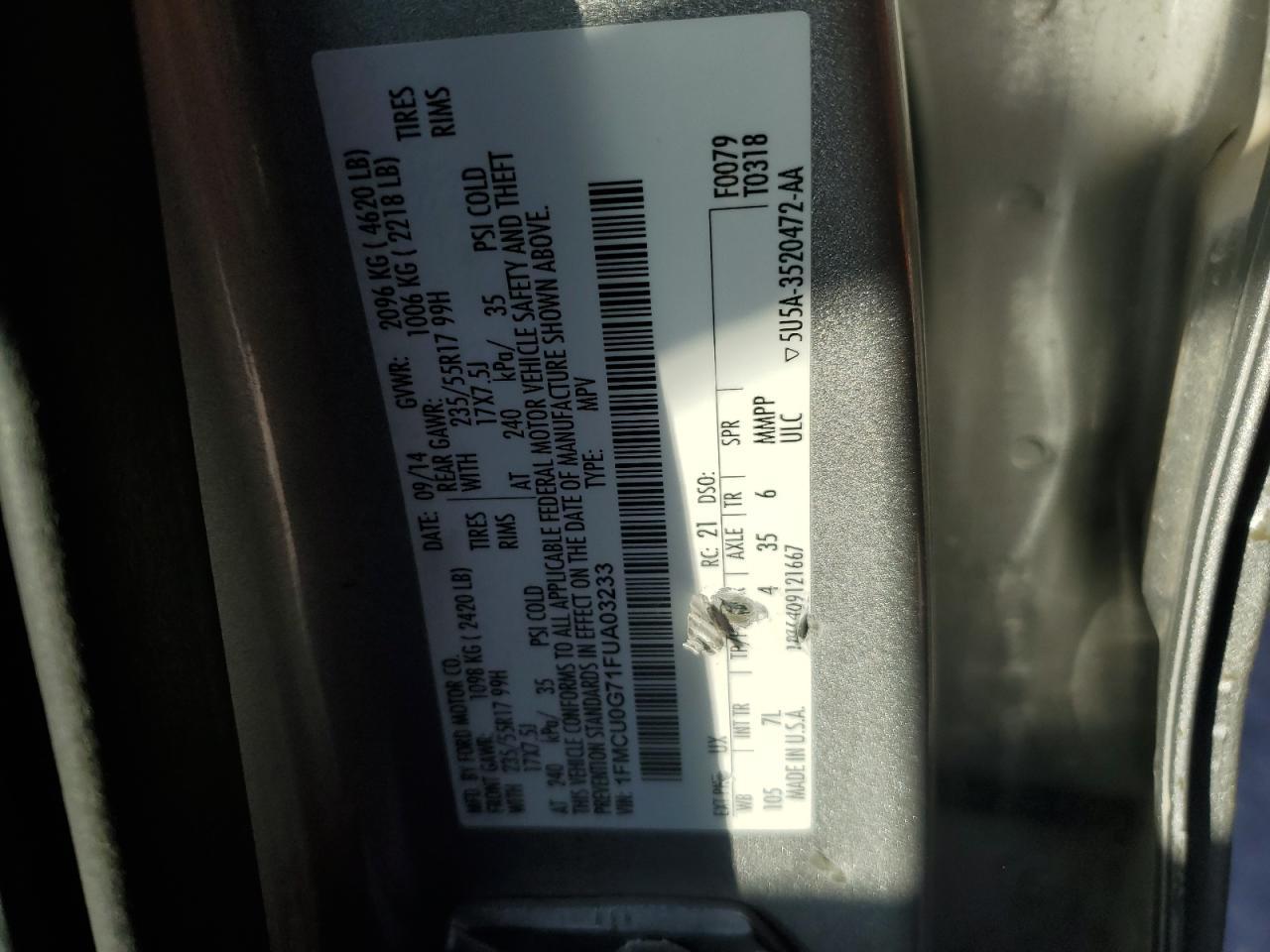 2015 Ford Escape se