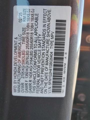 2025 Honda Pilot exl