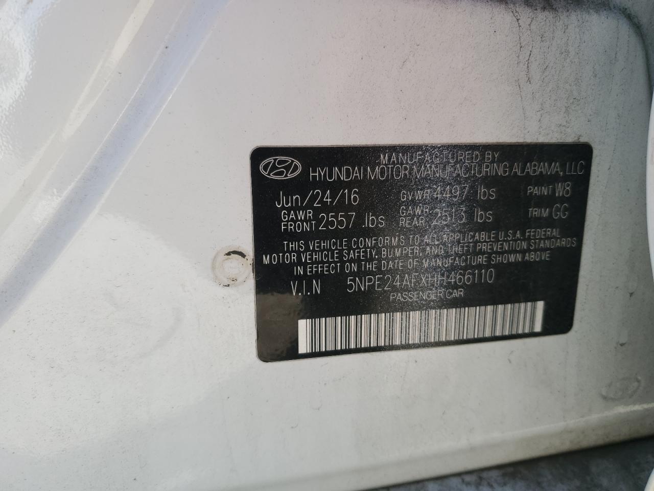 2017 Hyundai Sonata se