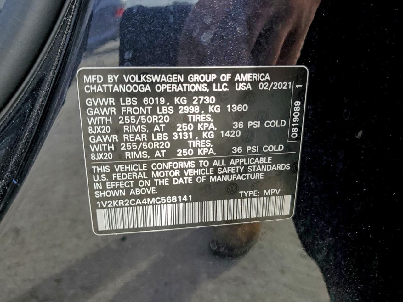 2021 Volkswagen Atlas se