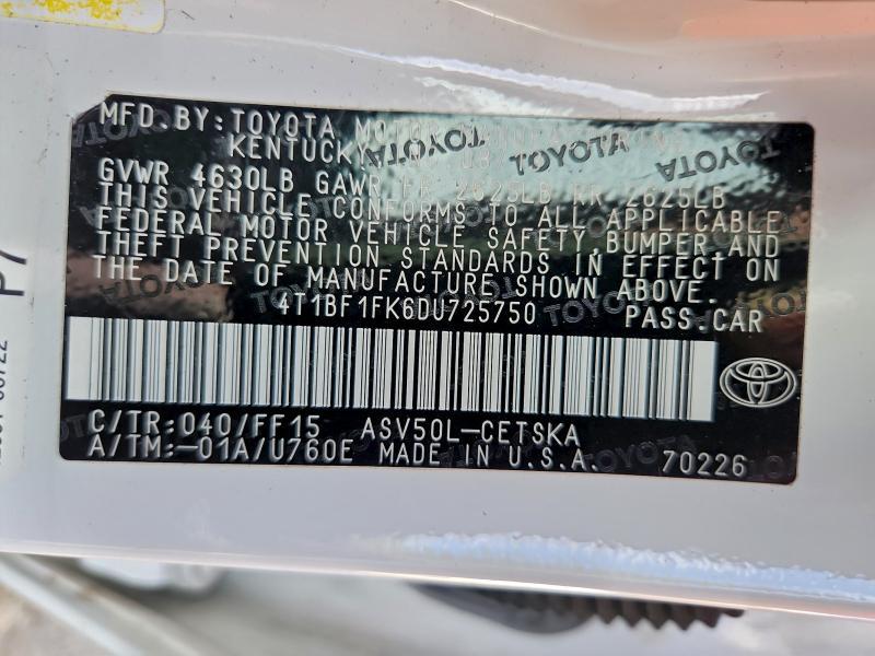 2013 Toyota Camry l