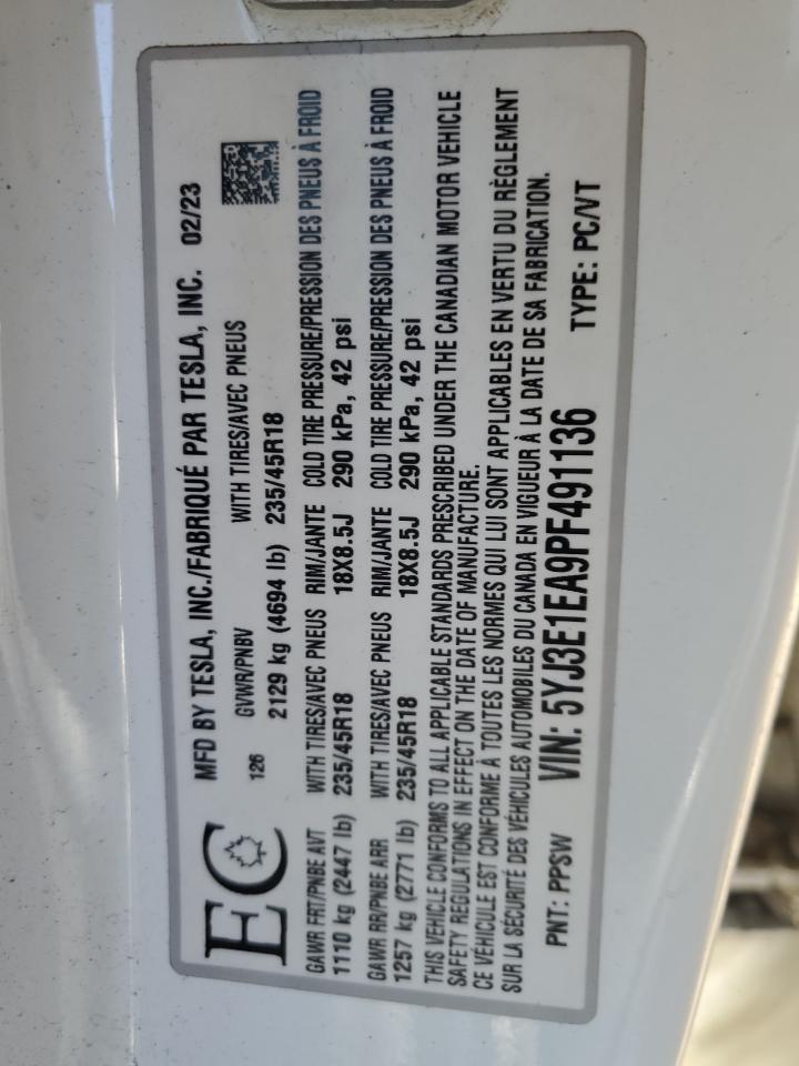 2023 Tesla Model 3