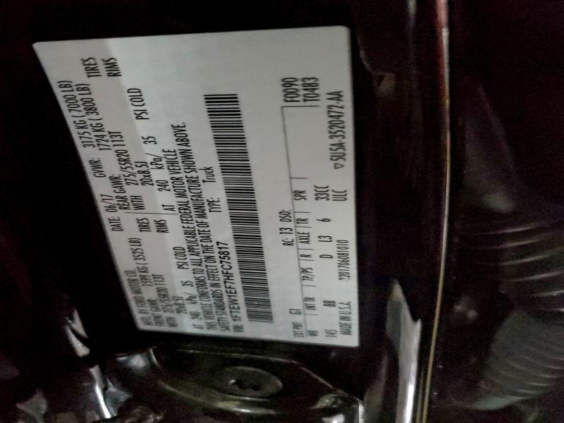 2017 Ford F150 Supercrew