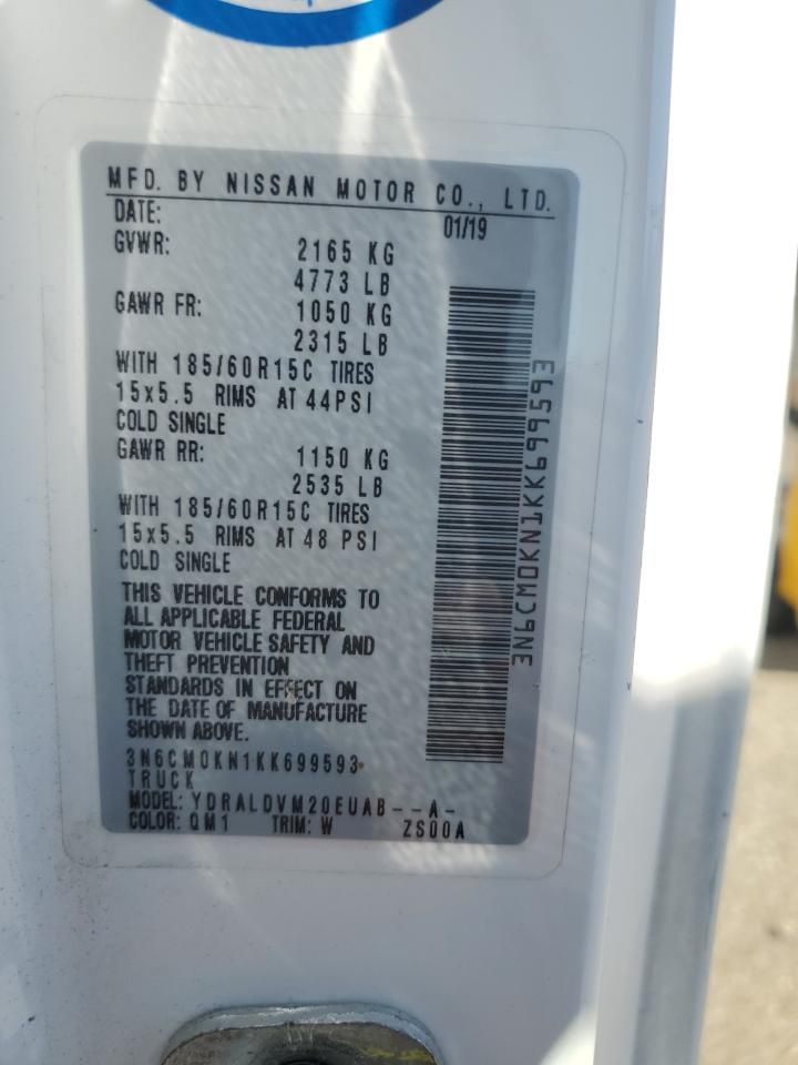 2019 Nissan NV200 Delivery Van