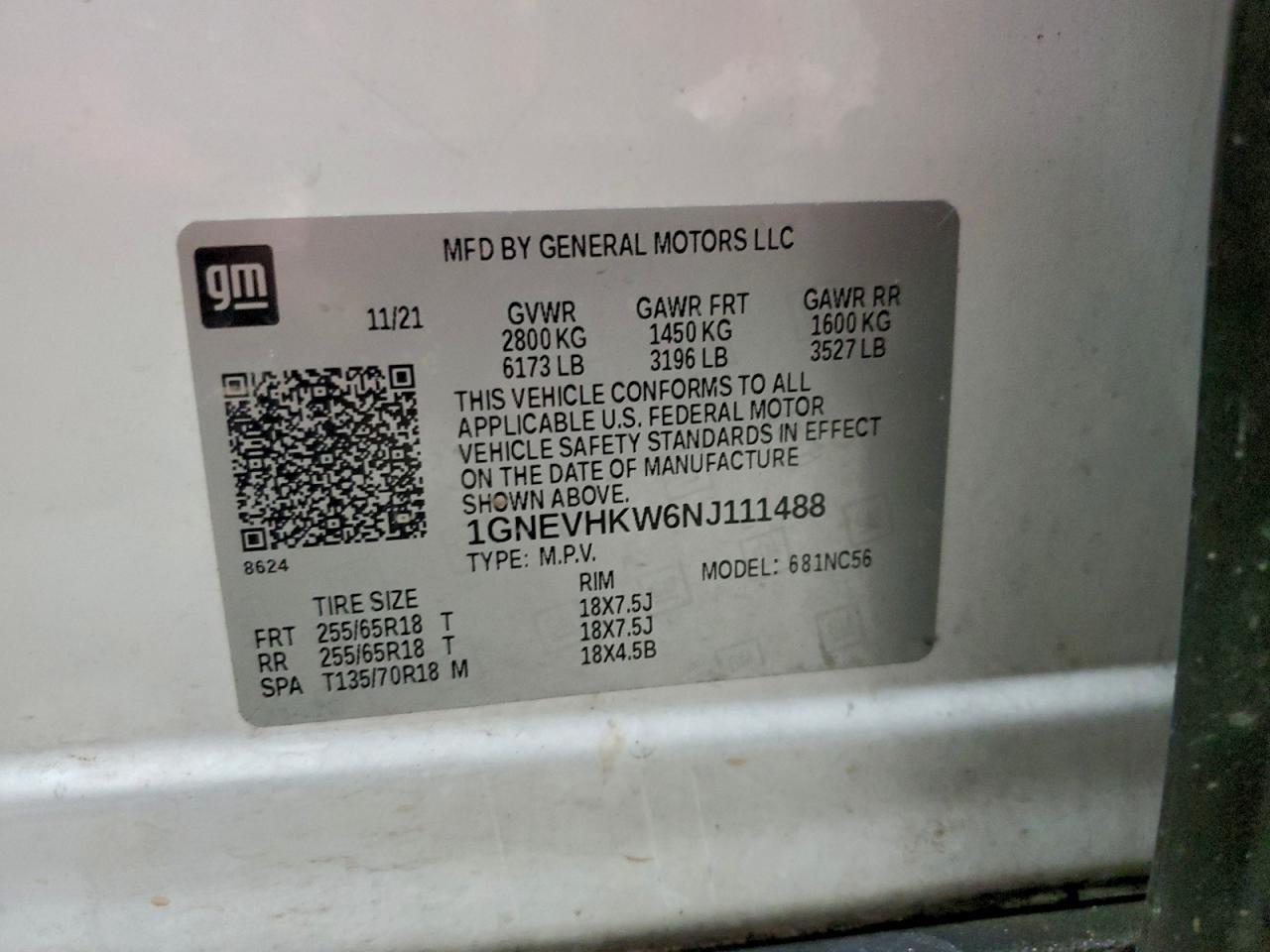 2022 Chevrolet Traverse lt