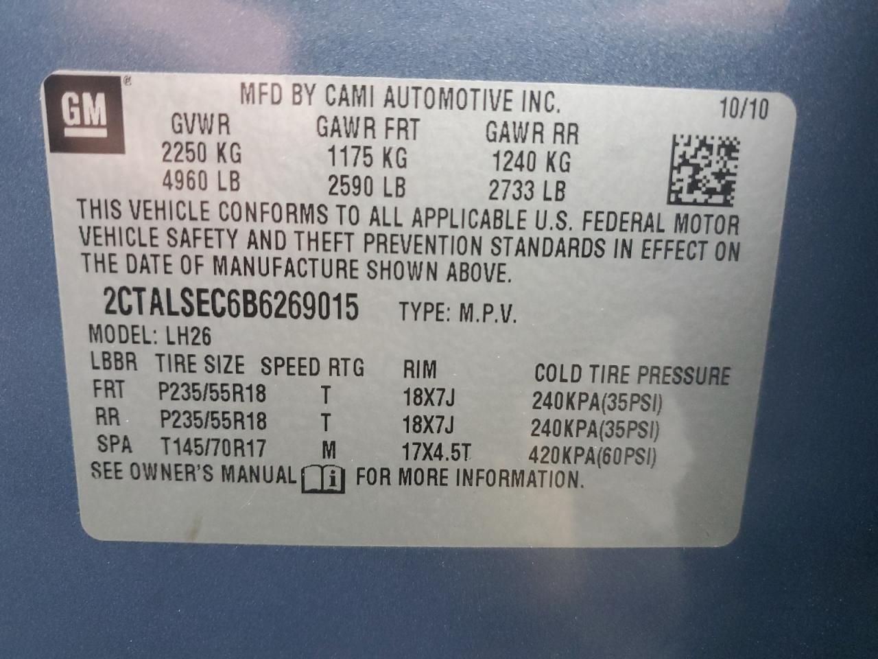 2011 GMC Terrain sle