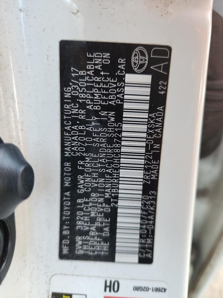 2017 Toyota Corolla l