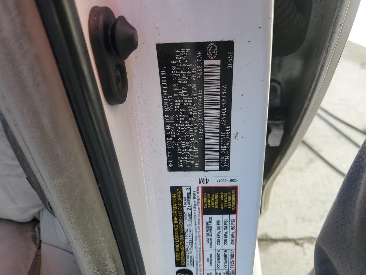 2011 Toyota Camry Base