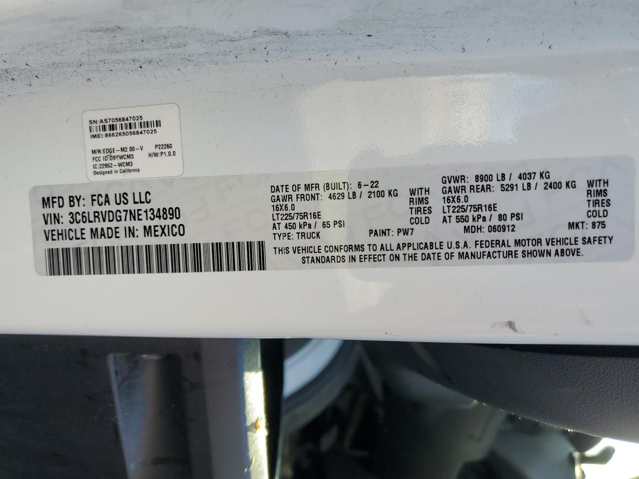 2022 Dodge RAM Promaster 2500 Delivery Van