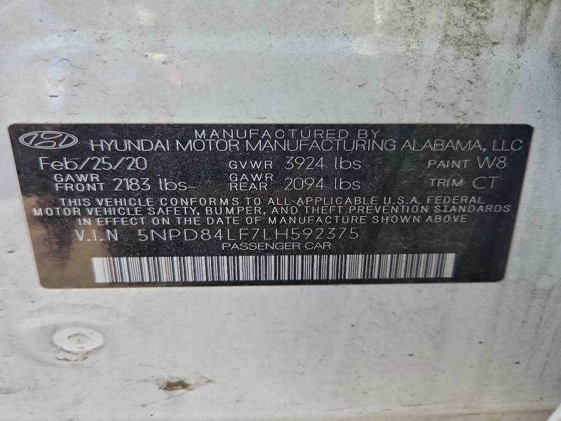 2020 Hyundai Elantra sel