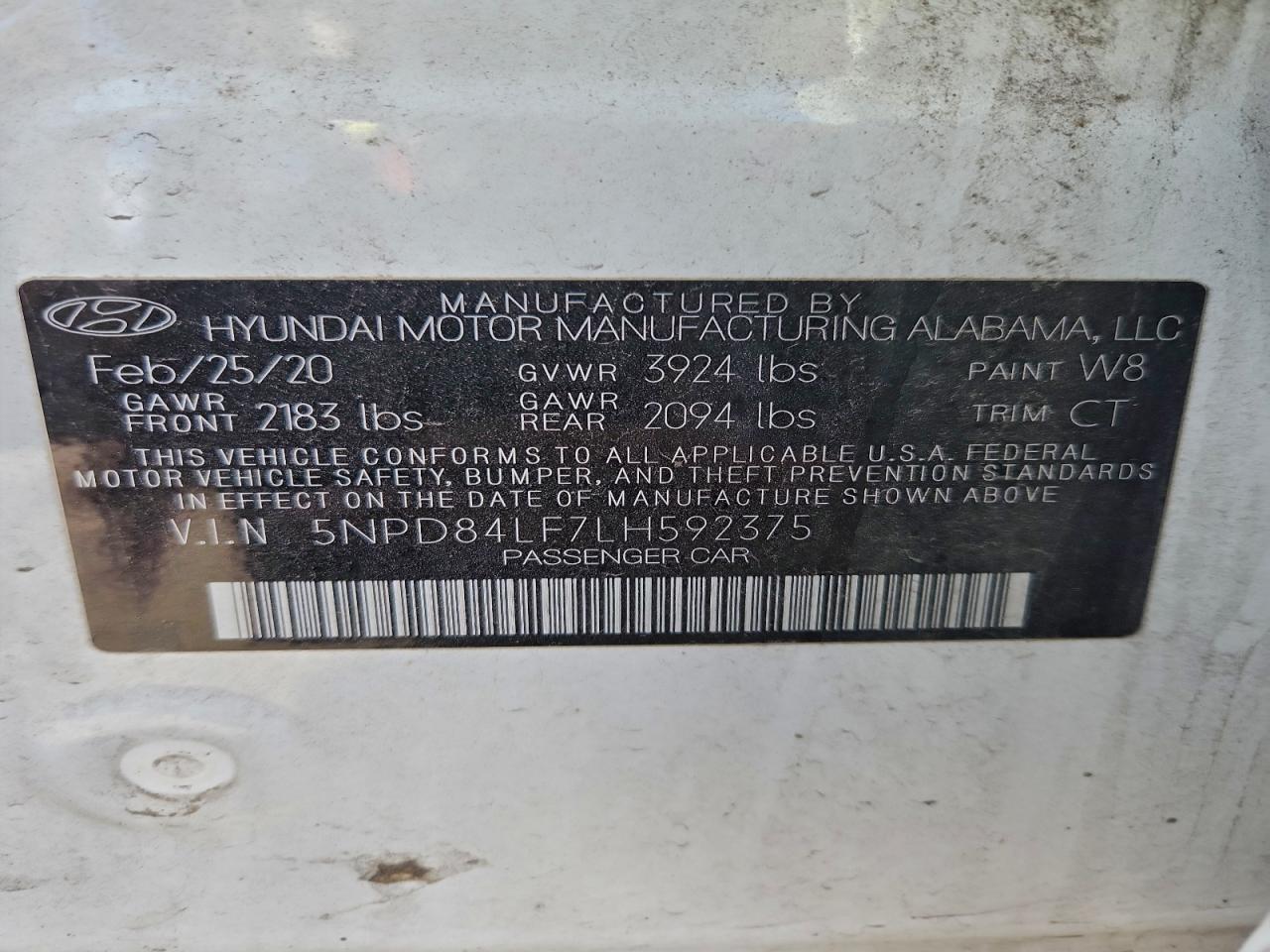 2020 Hyundai Elantra sel