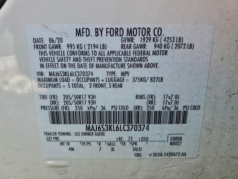 2020 Ford Ecosport Titanium