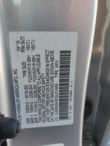 2016 Honda Cr-v Touring