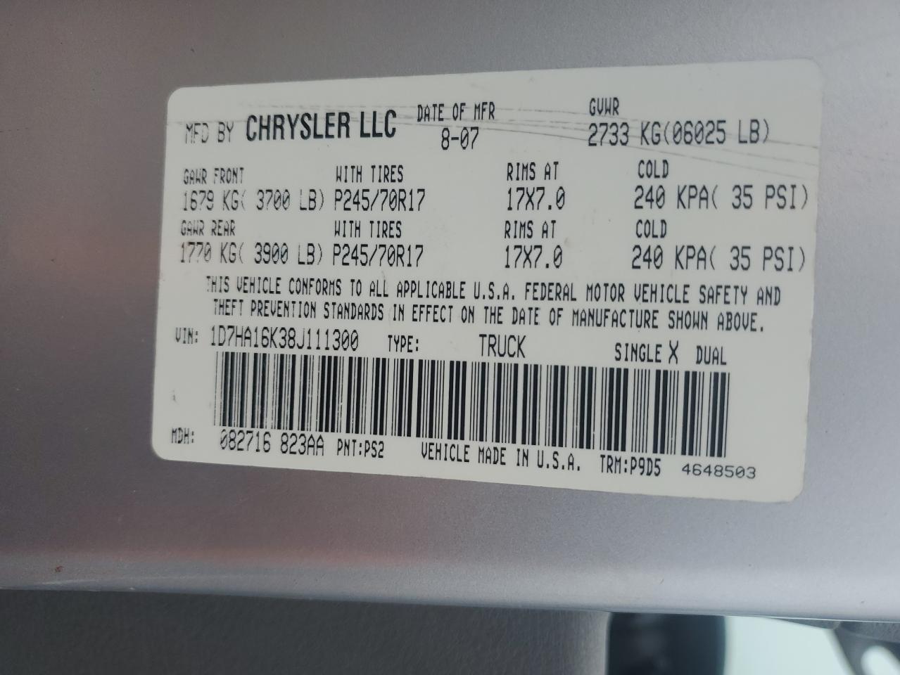 2008 Dodge RAM 1500 ST