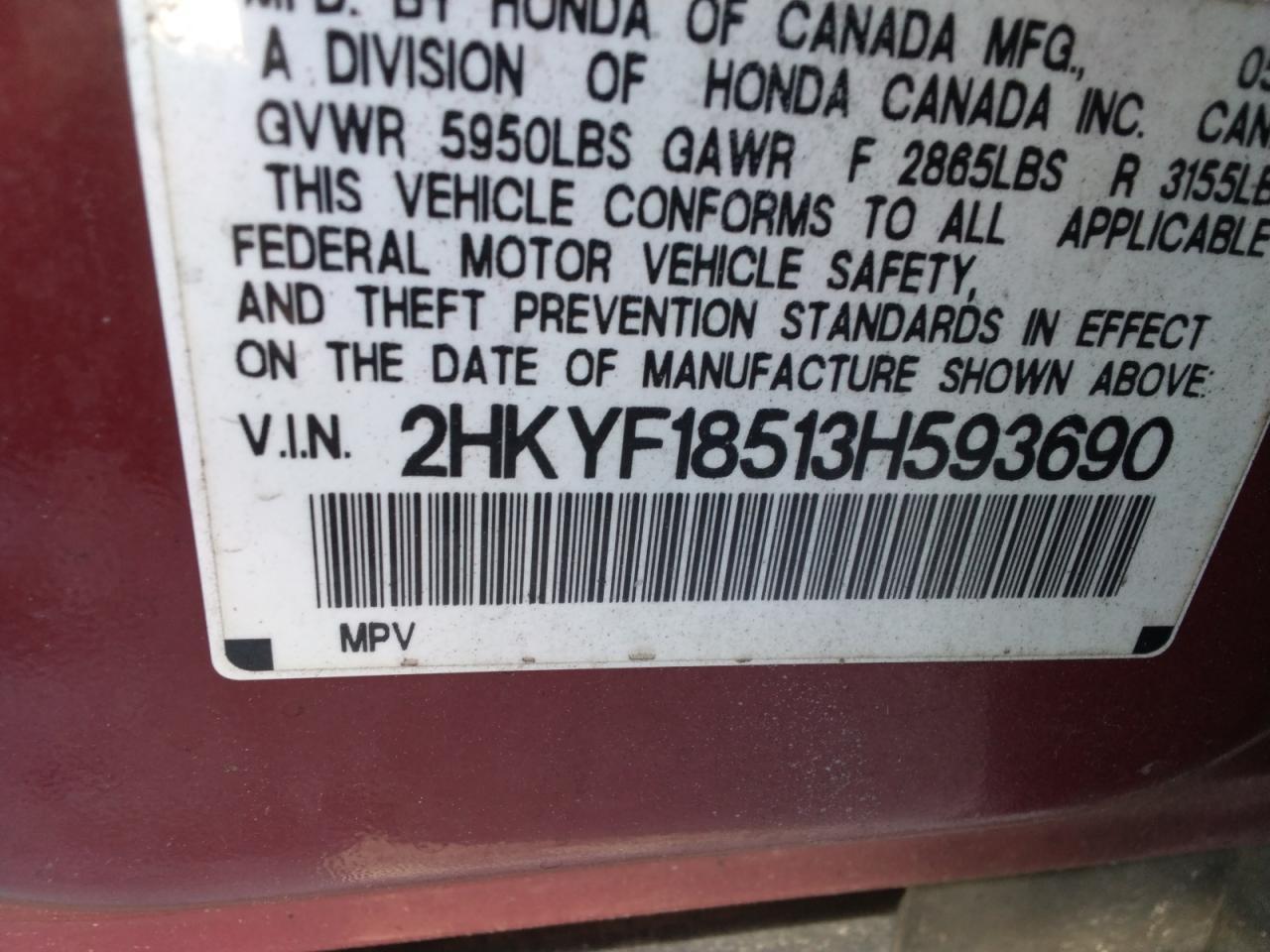 2003 Honda Pilot exl