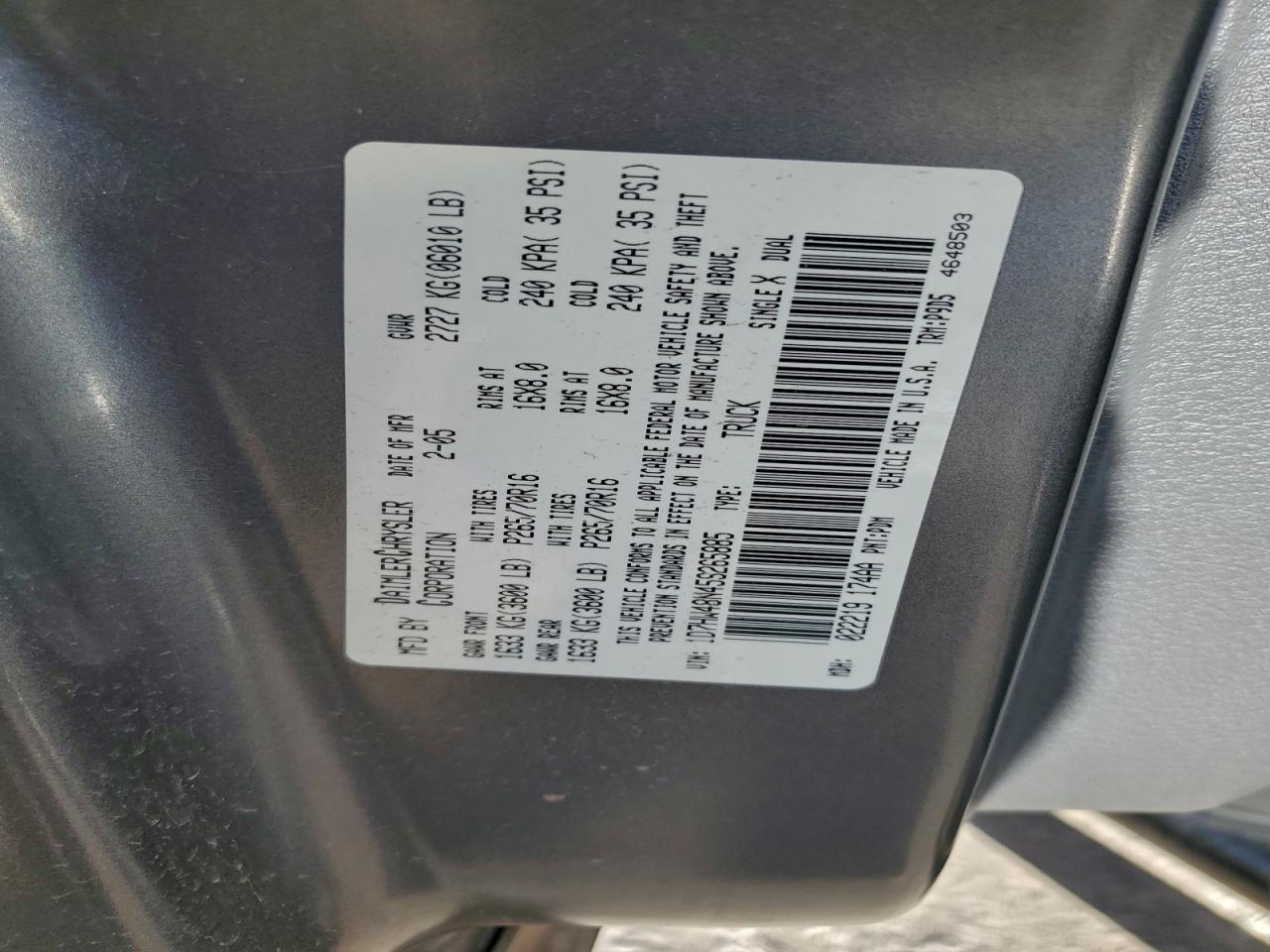 2005 Dodge Dakota Quad SLT