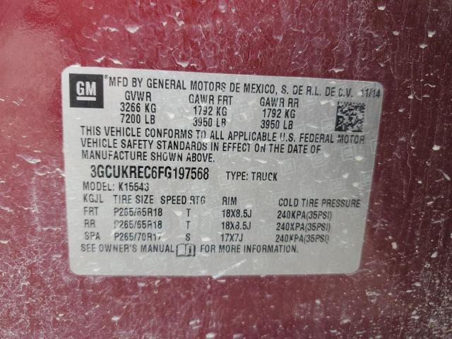 2015 Chevrolet Silverado K1500 lt