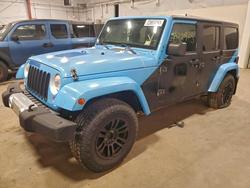 Salvage trucks for sale at Center Rutland, VT auction: 2014 Jeep Wrangler Unlimited Sahara