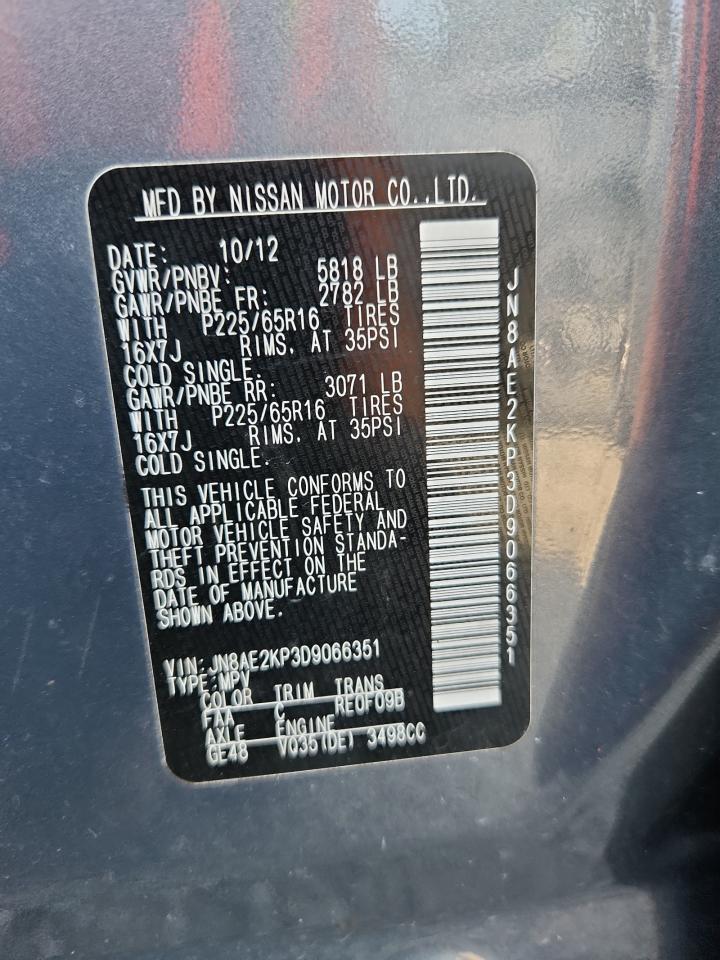 2013 Nissan Quest s