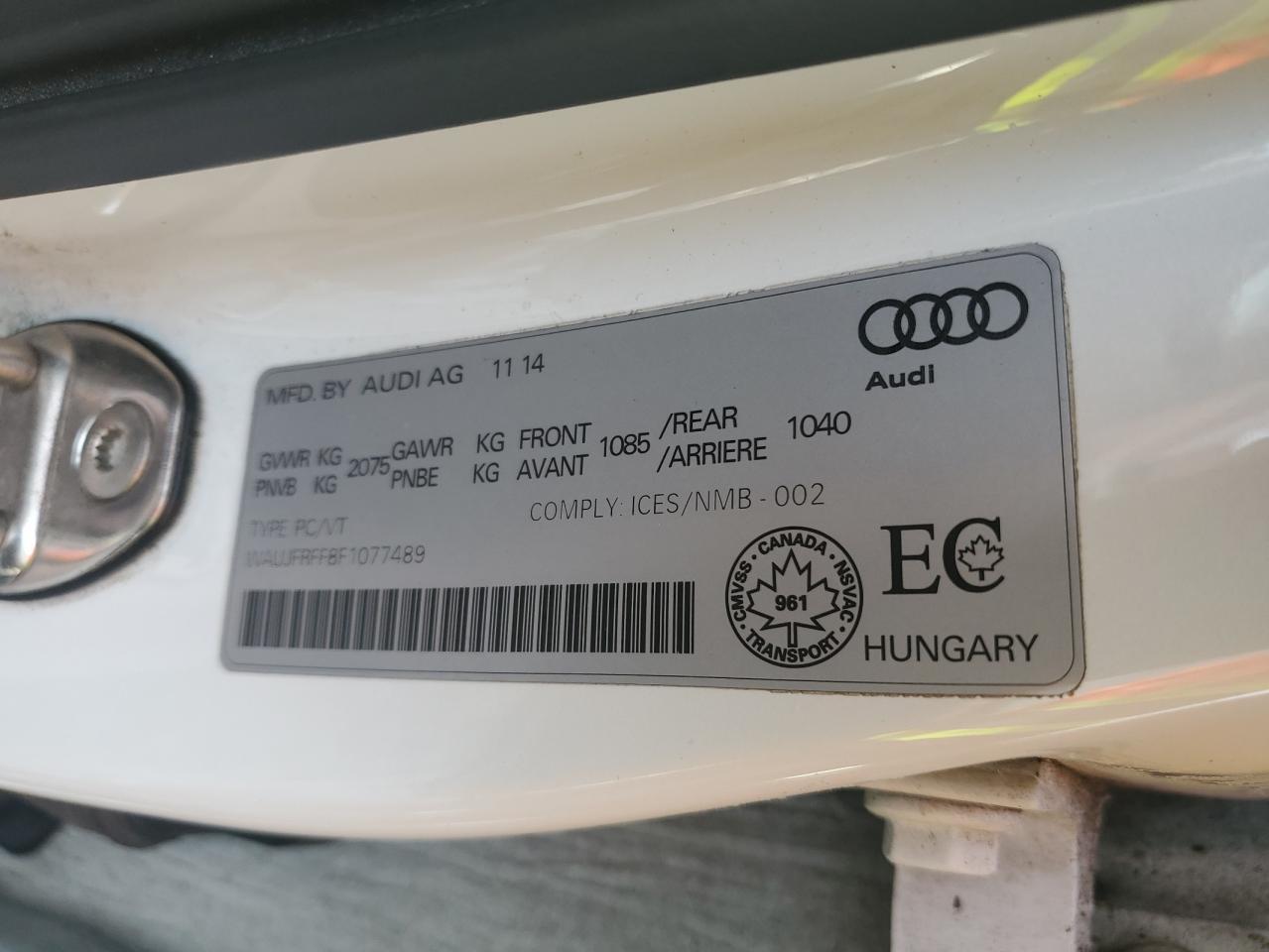 2015 Audi A3 Progressiv